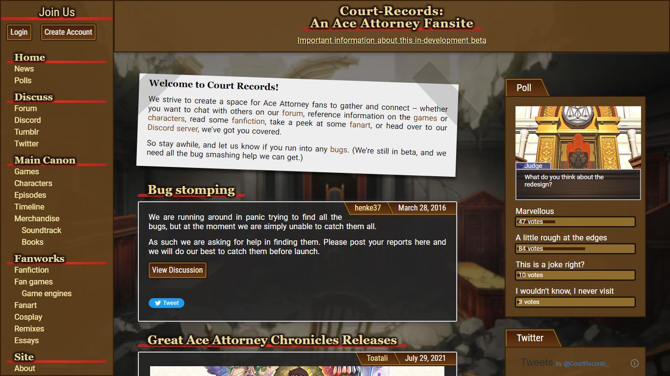 Court Records - CR.NET - Front page